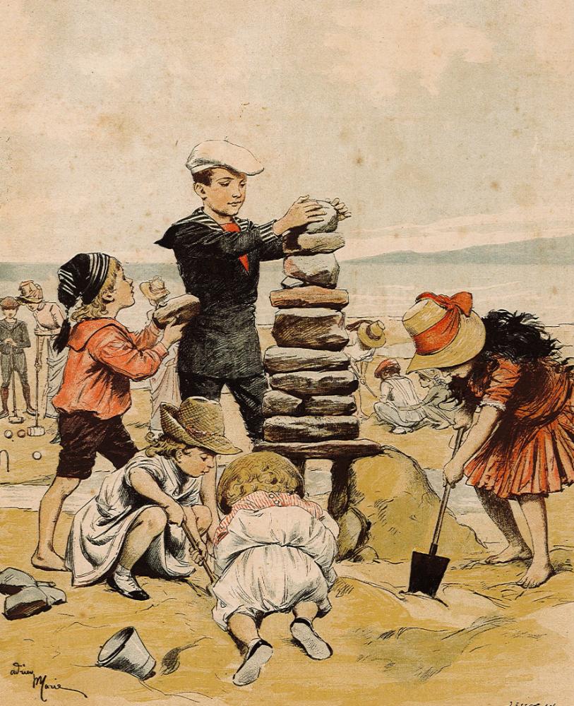 Les jeux d'eau et de plage au musée 