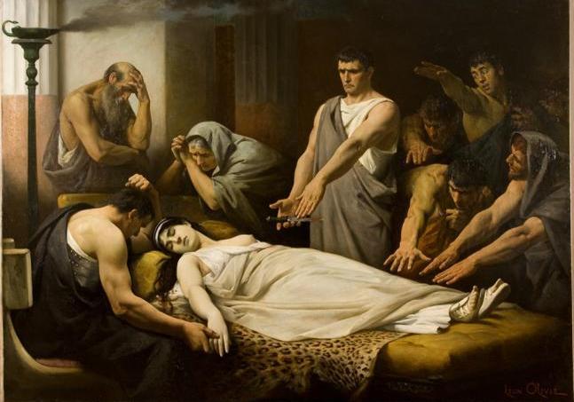 Le serment de Brutus sur le corps de Lucrèce, 1879